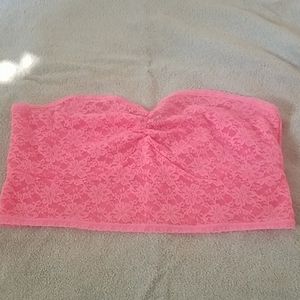 Hot Pink Bandeau Bra